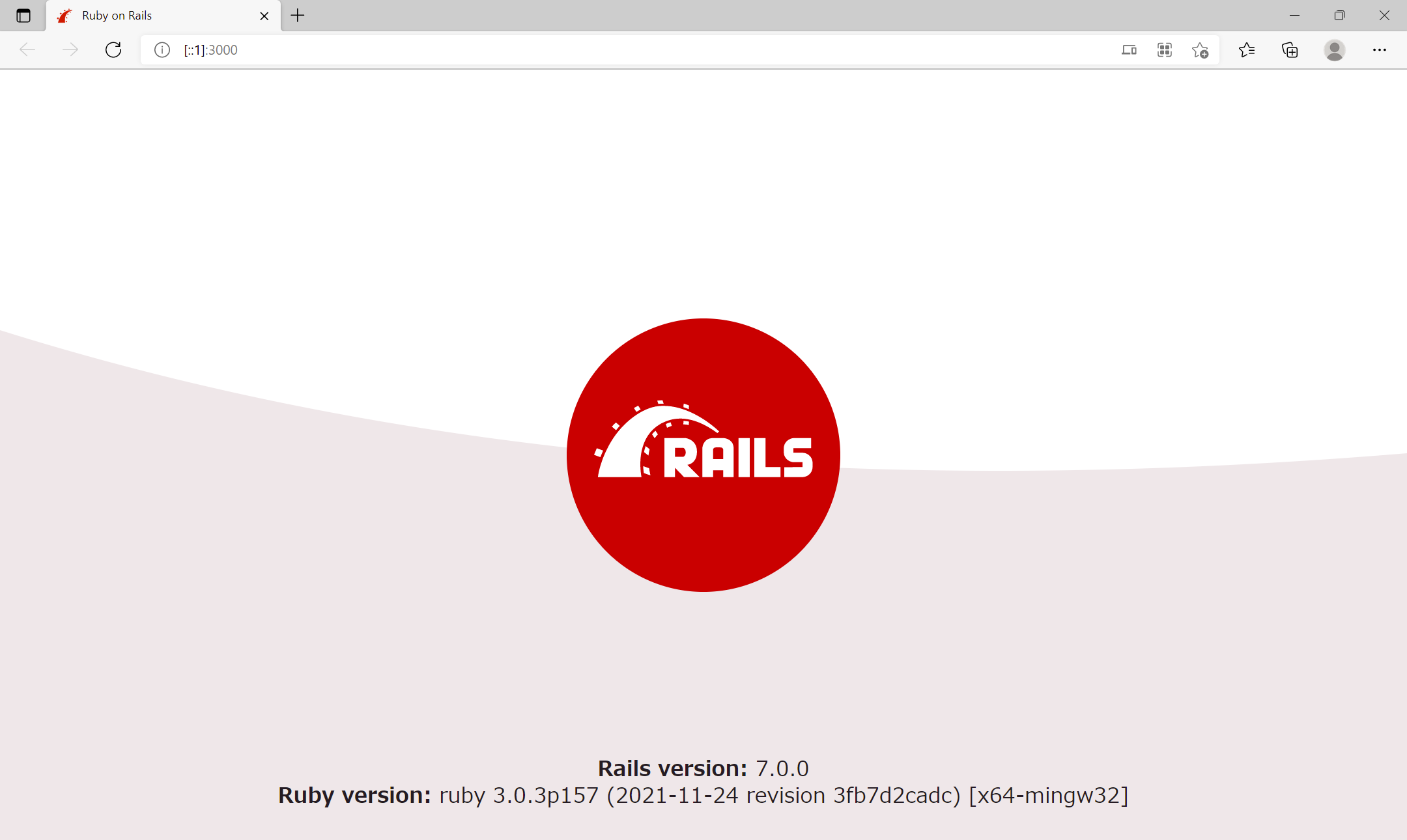 Railsアプリの実行をブラウザ上で確認