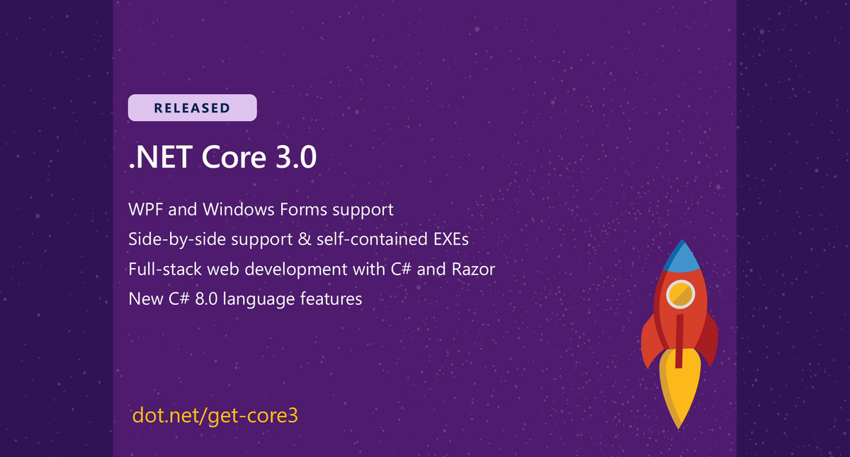 .NET Core 3.0リリース